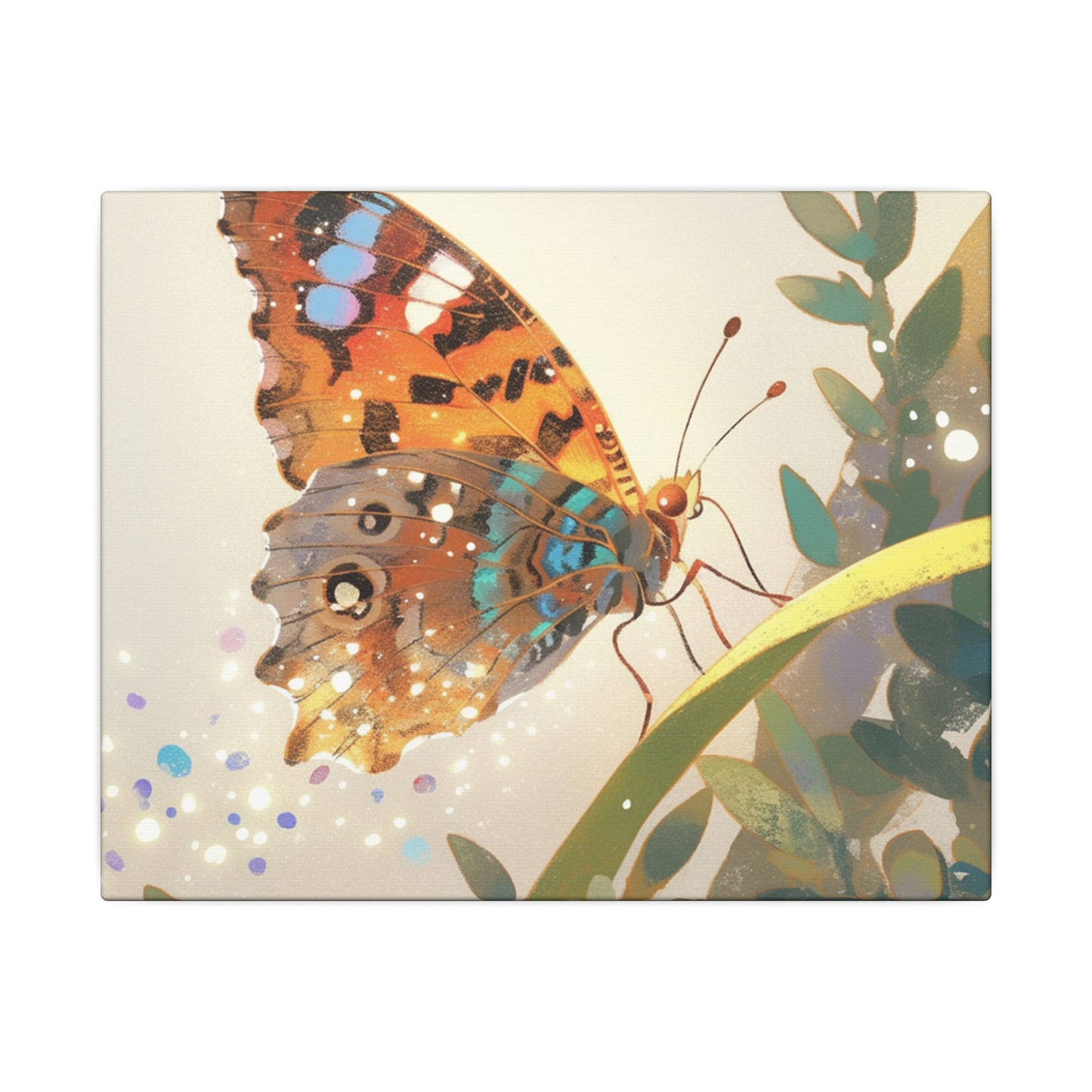 American Lady Butterfly Canvas Art