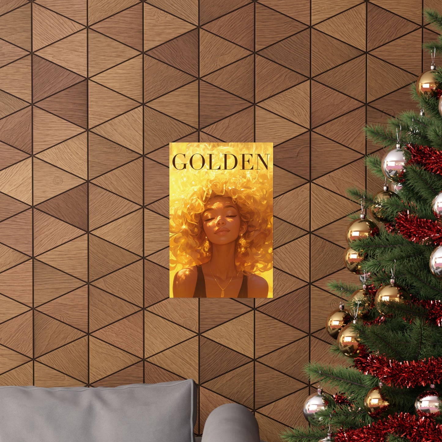 Golden Bliss Vertical Poster