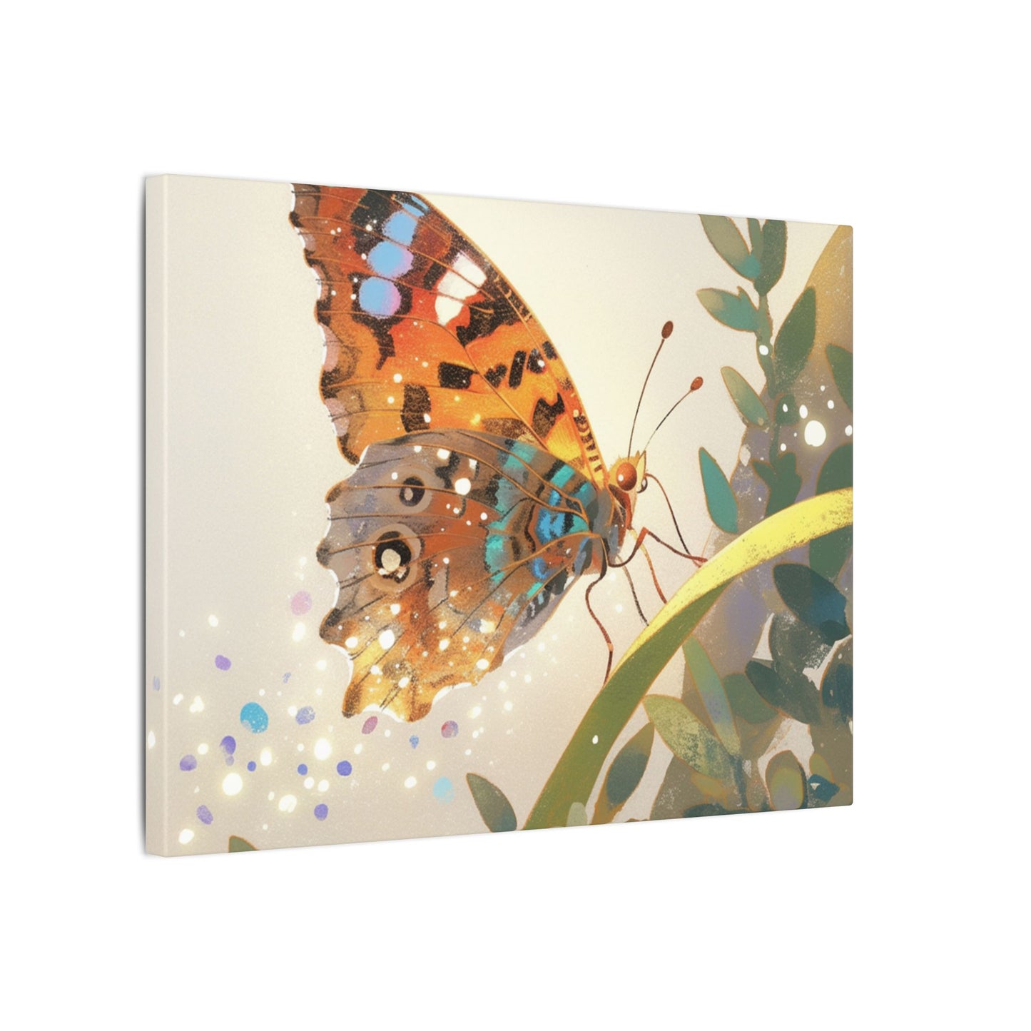 American Lady Butterfly Canvas Art
