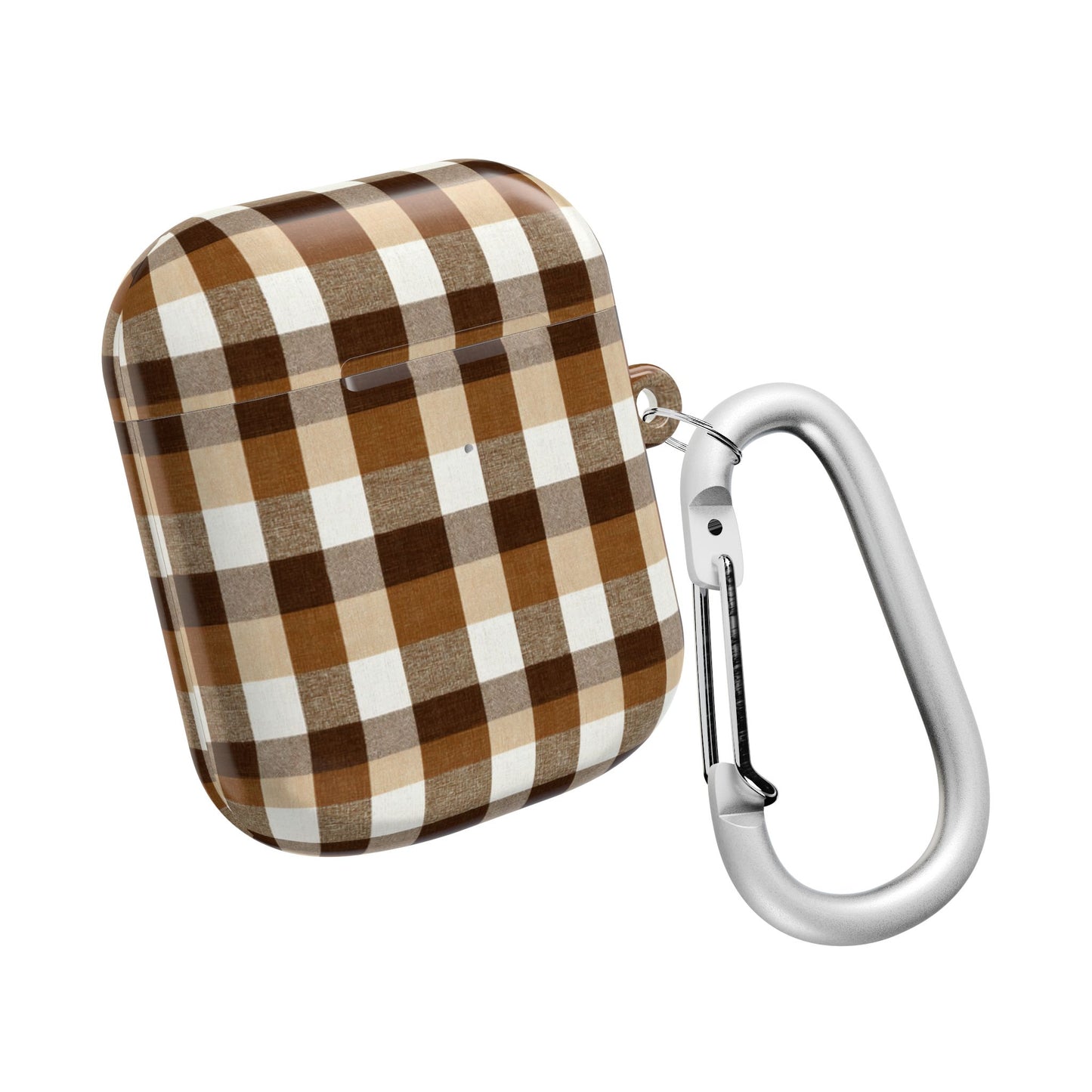 Brown Gingham AirPod Case Cover