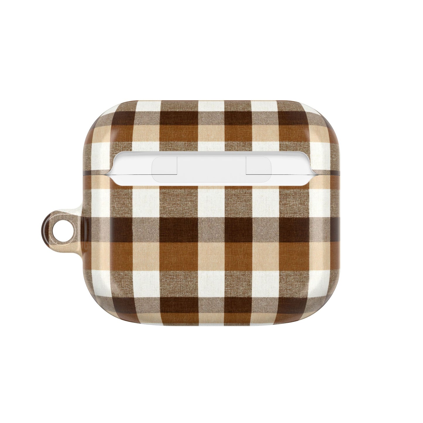 Brown Gingham AirPod Case Cover