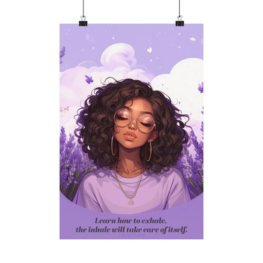 Just Breathe Vertical Poster