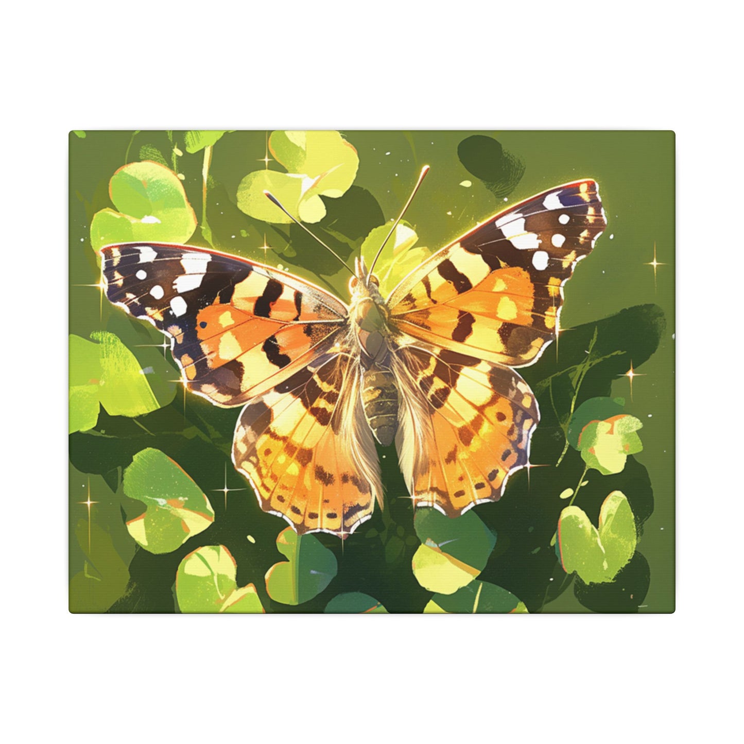 Painted Lady Butterfly Canvas Art