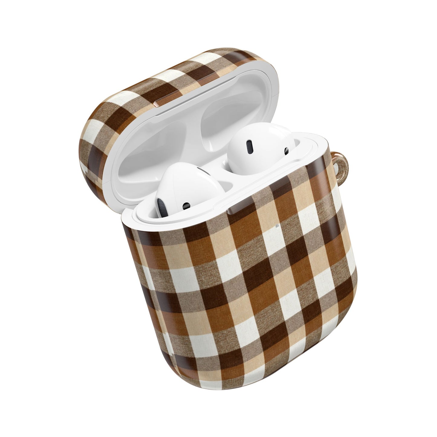 Brown Gingham AirPod Case Cover