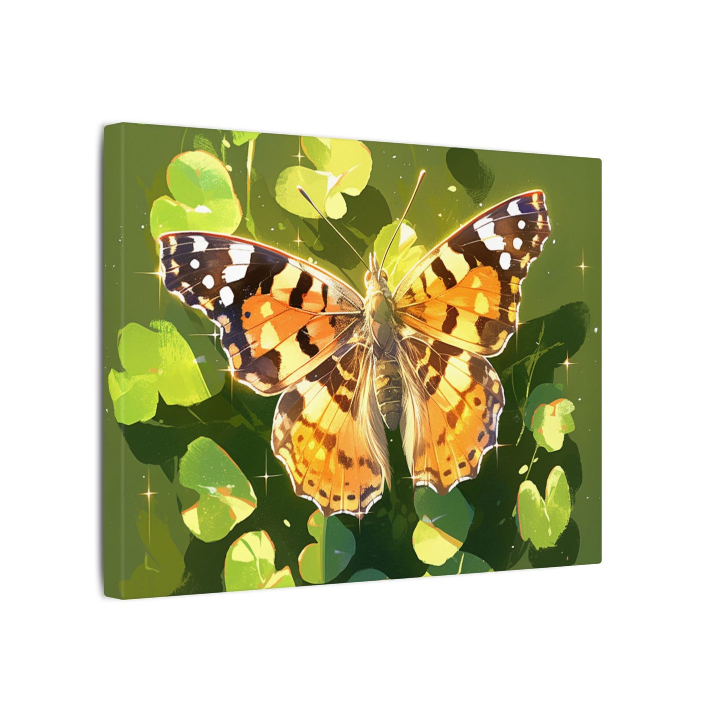 Painted Lady Butterfly Canvas Art