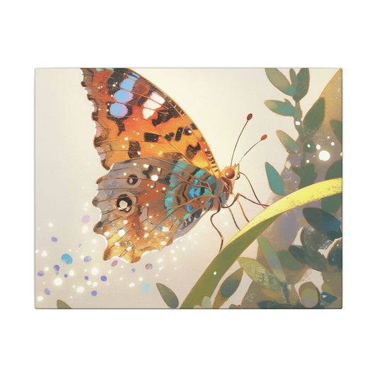 American Lady Butterfly Canvas Art