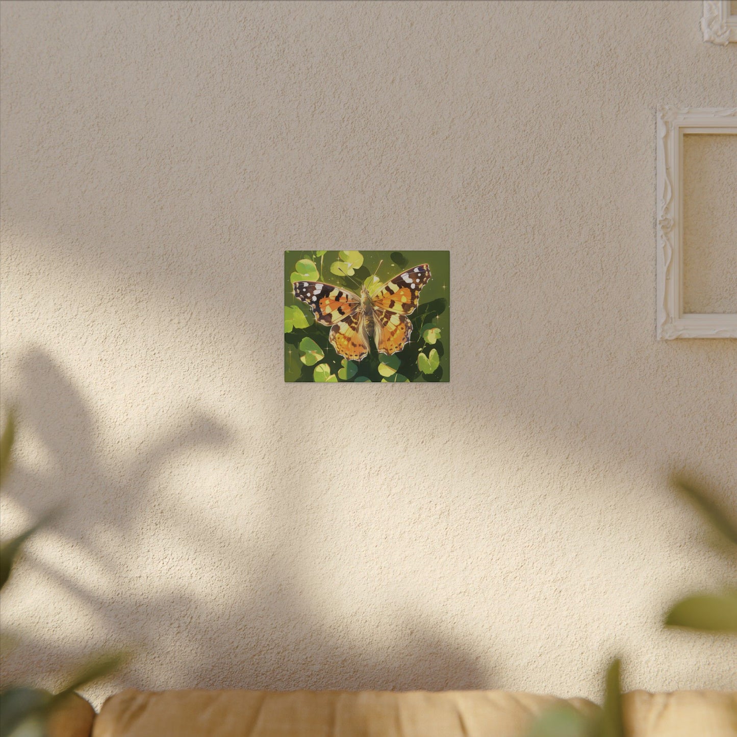 Painted Lady Butterfly Canvas Art