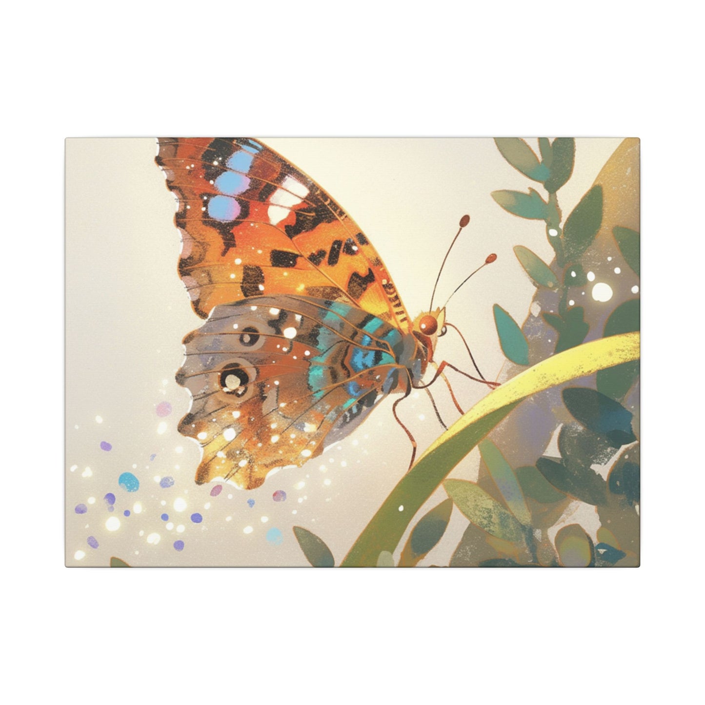 American Lady Butterfly Canvas Art