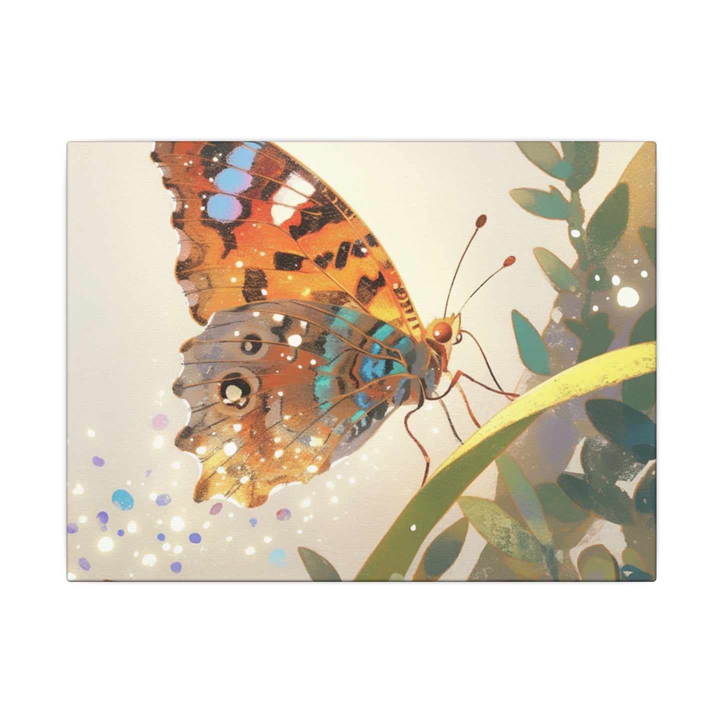 American Lady Butterfly Canvas Art