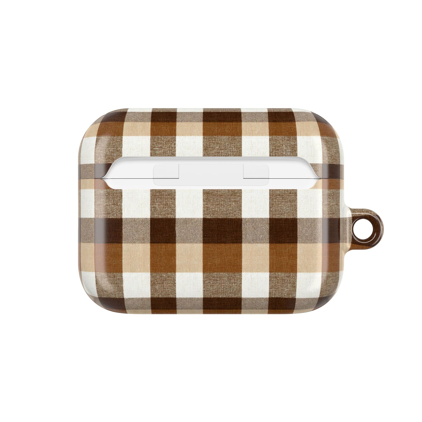 Brown Gingham AirPod Case Cover