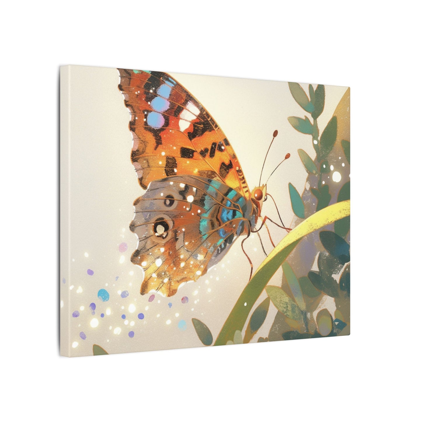American Lady Butterfly Canvas Art
