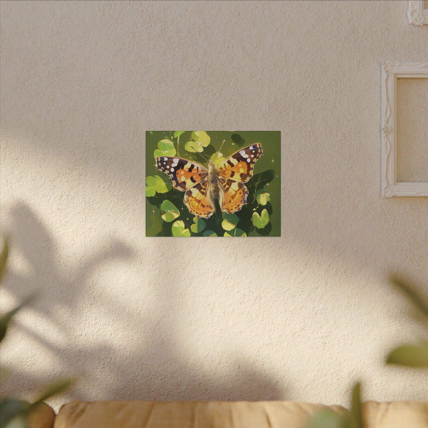 Painted Lady Butterfly Canvas Art