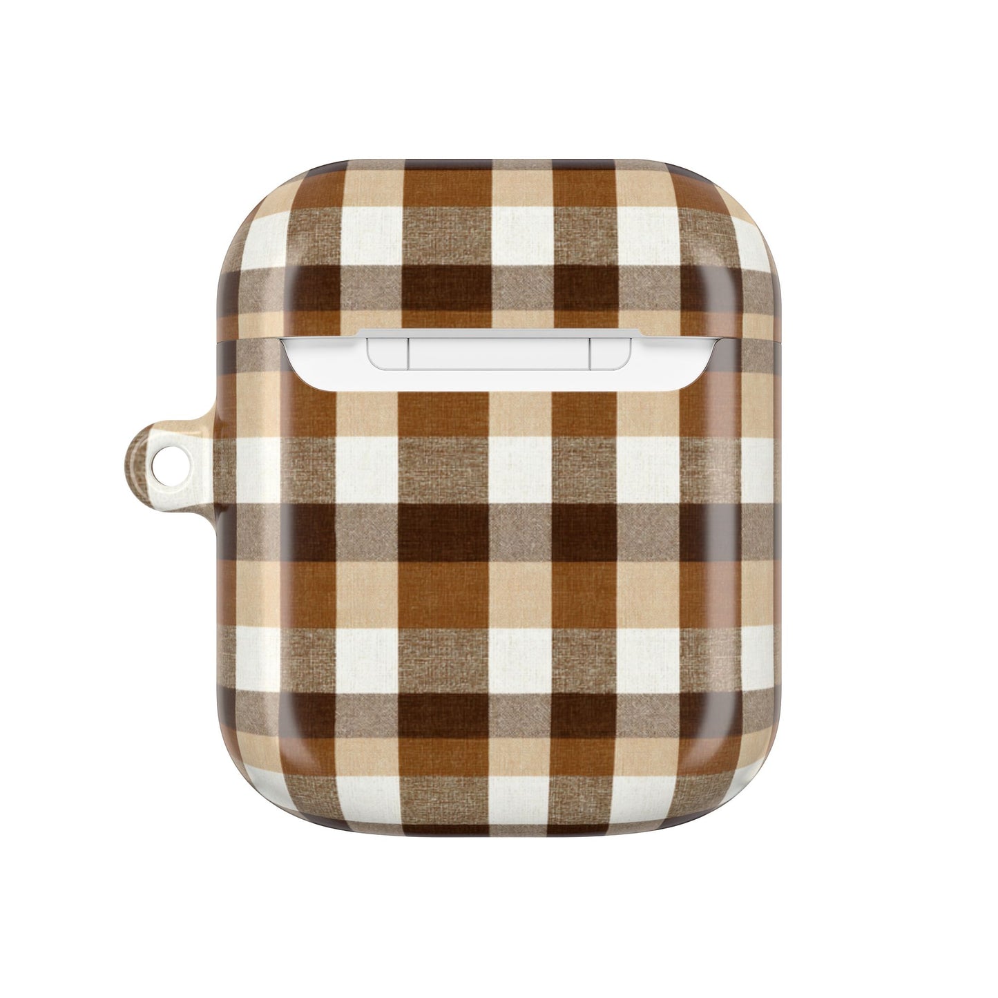 Brown Gingham AirPod Case Cover