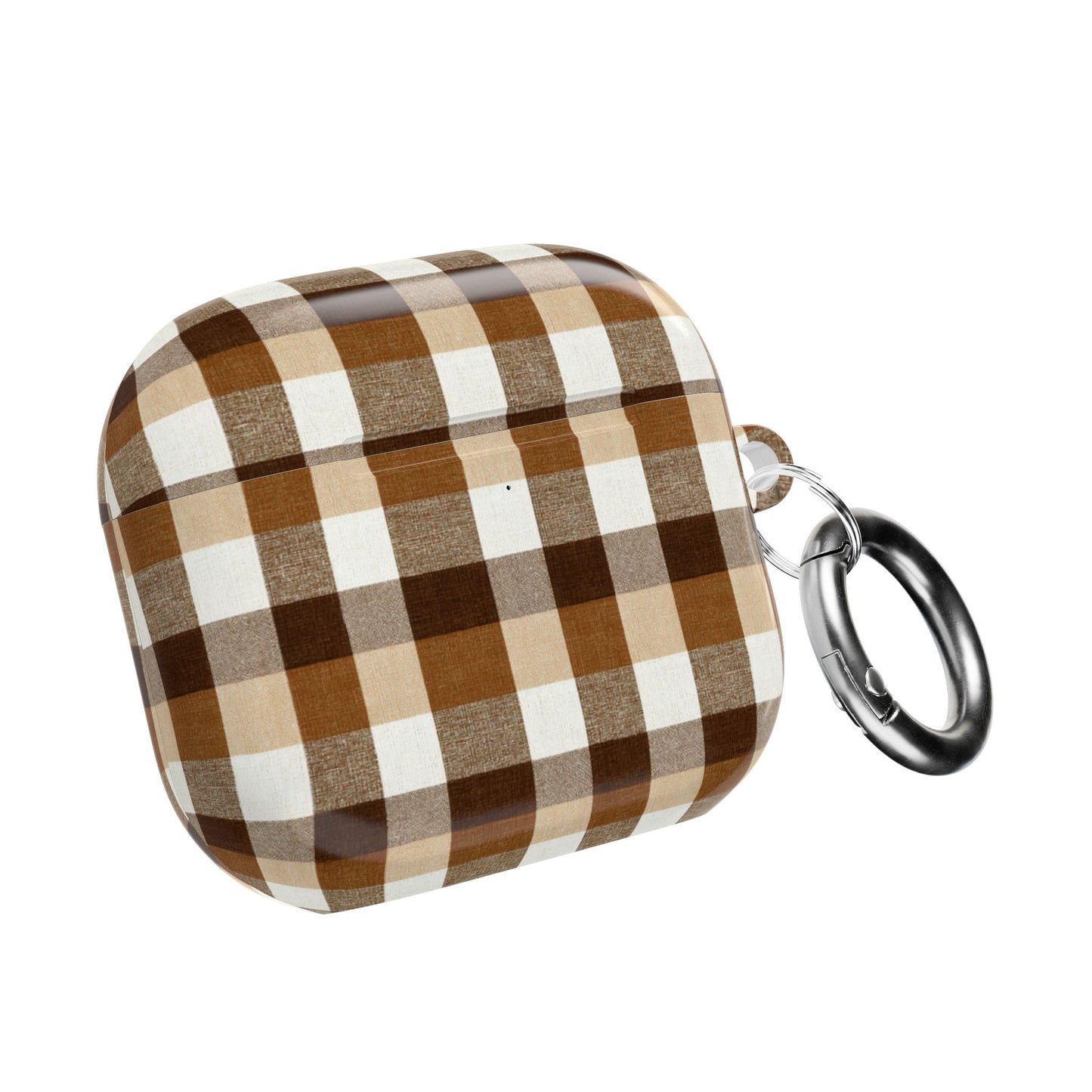 Brown Gingham AirPod Case Cover