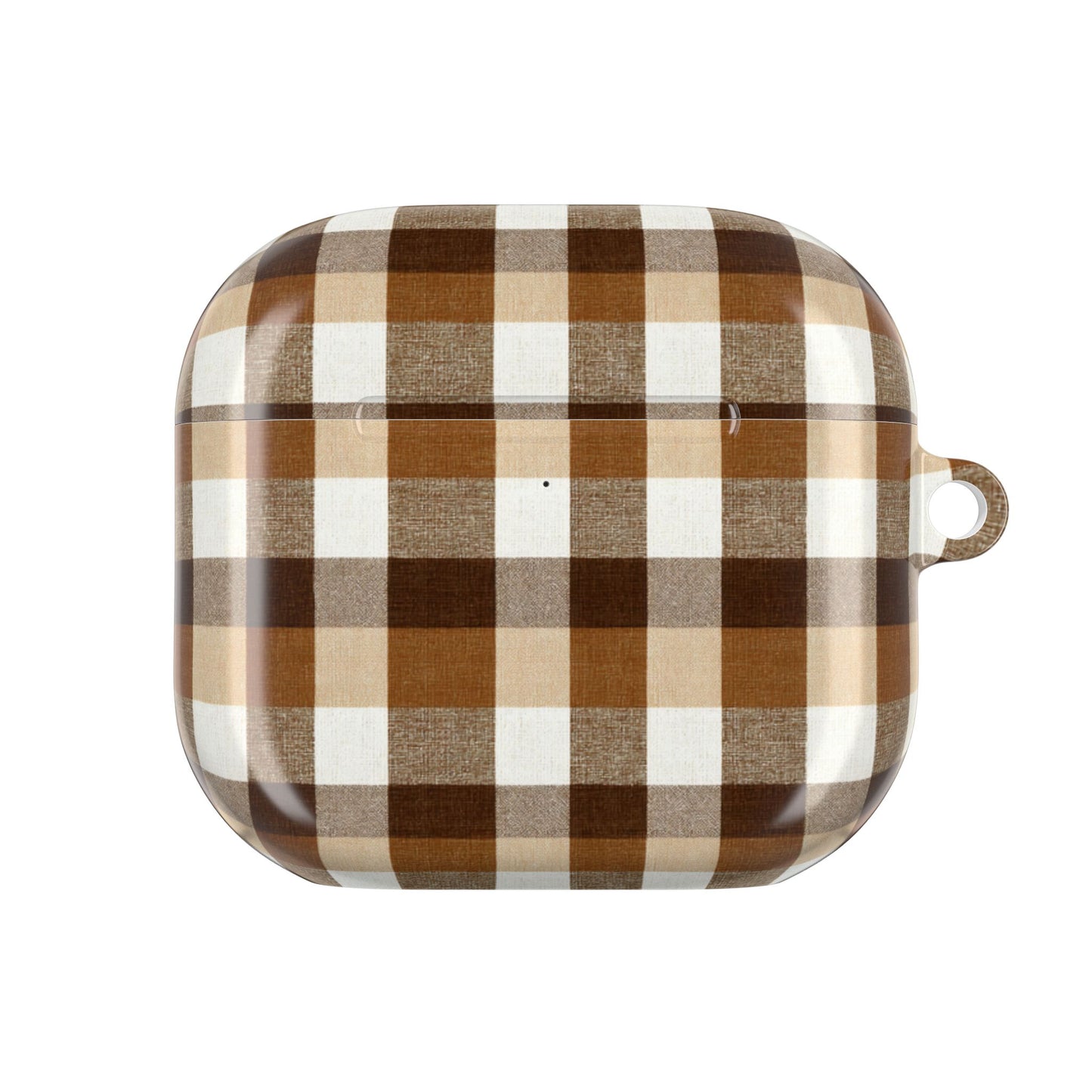 Brown Gingham AirPod Case Cover