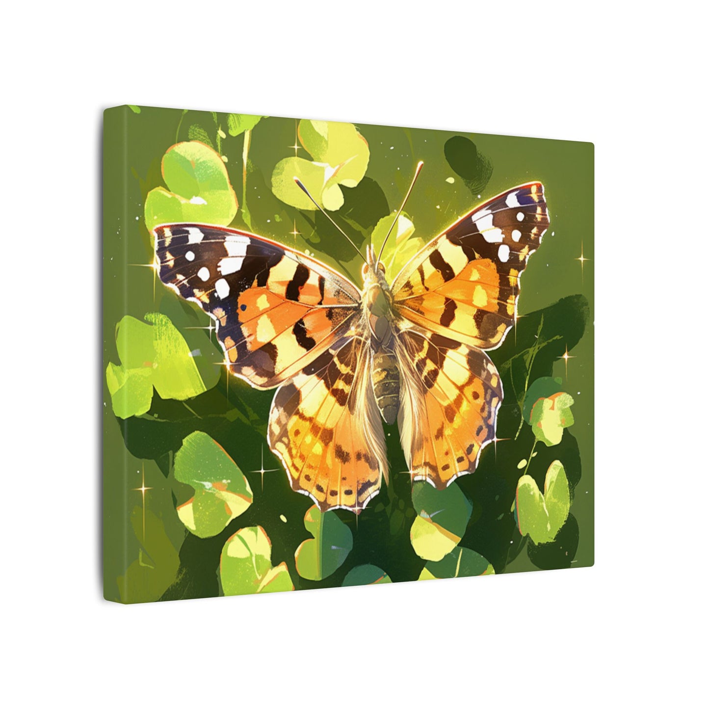 Painted Lady Butterfly Canvas Art