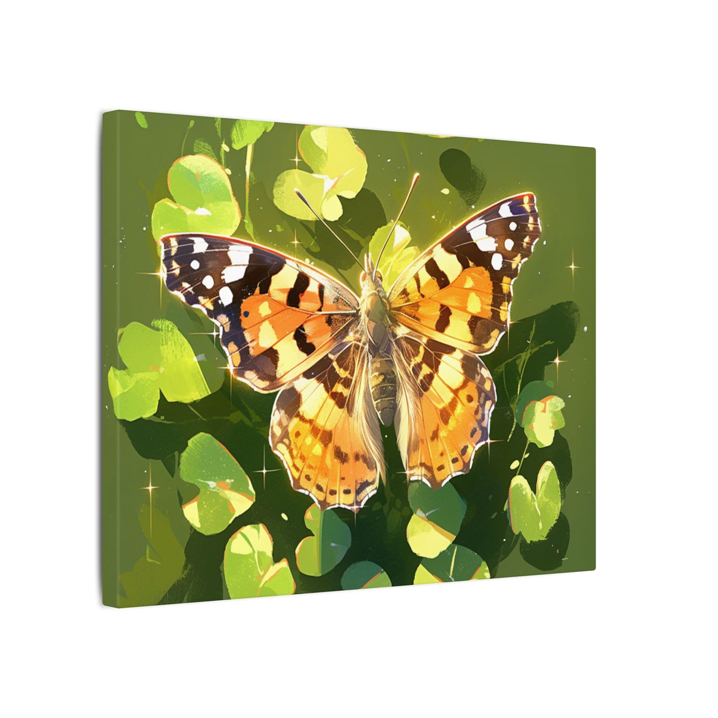 Painted Lady Butterfly Canvas Art