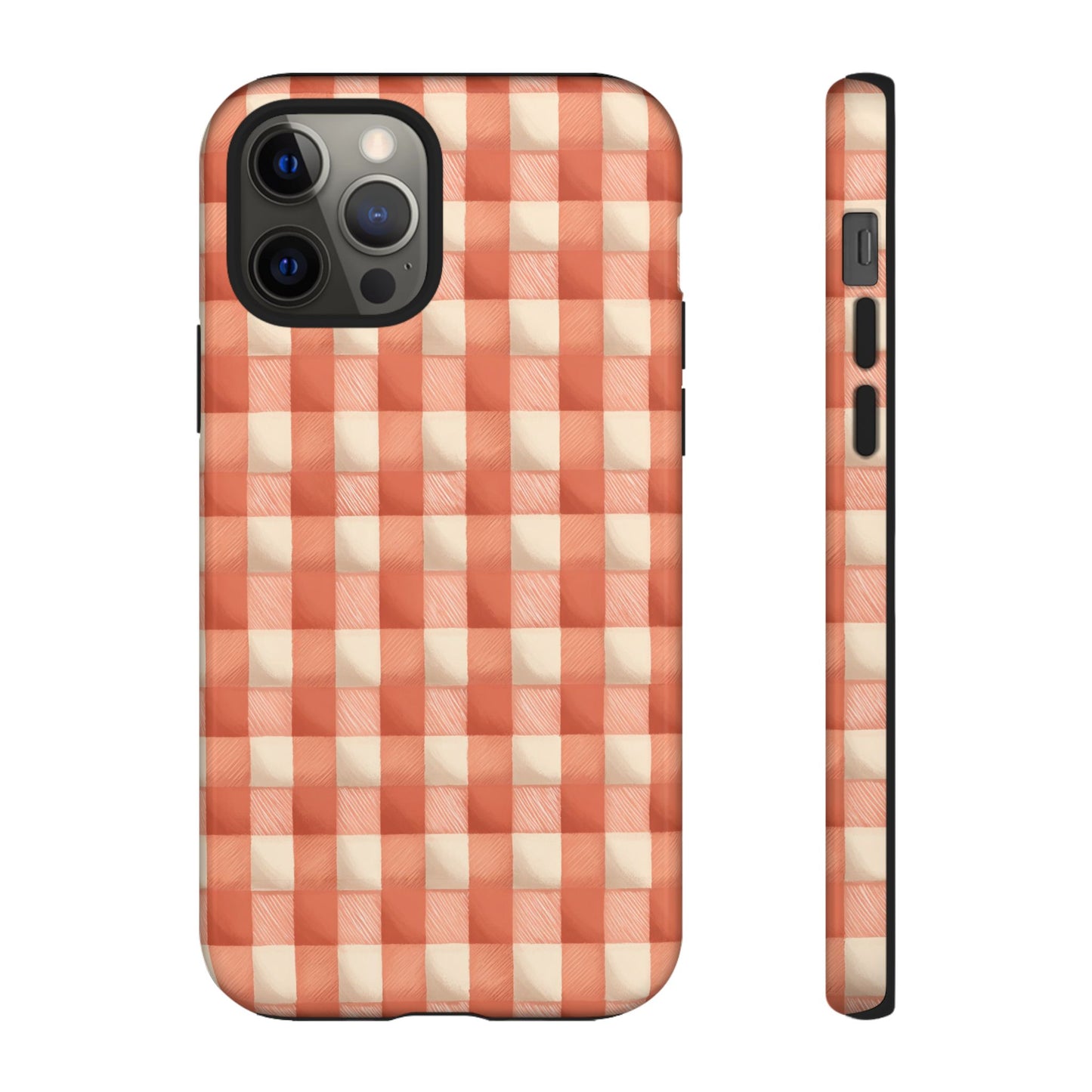 Peach Gingham