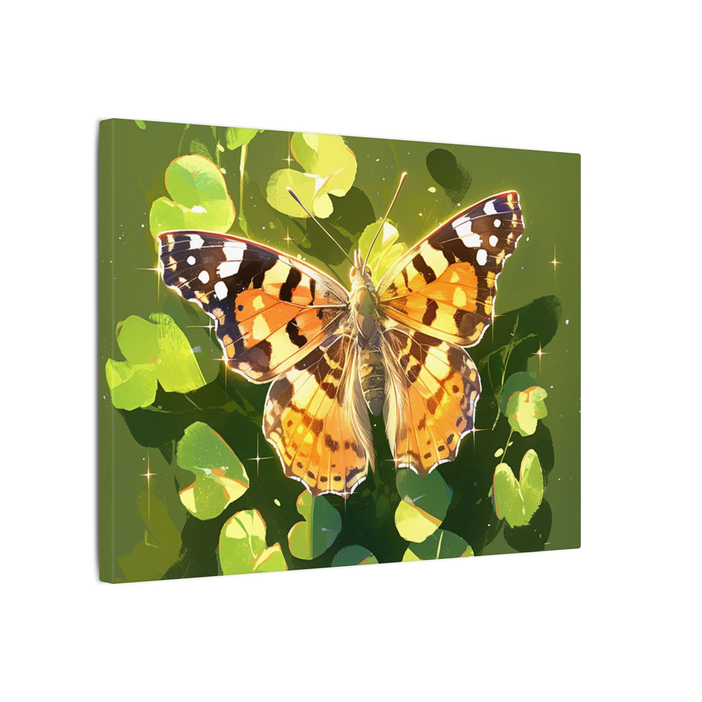 Painted Lady Butterfly Canvas Art