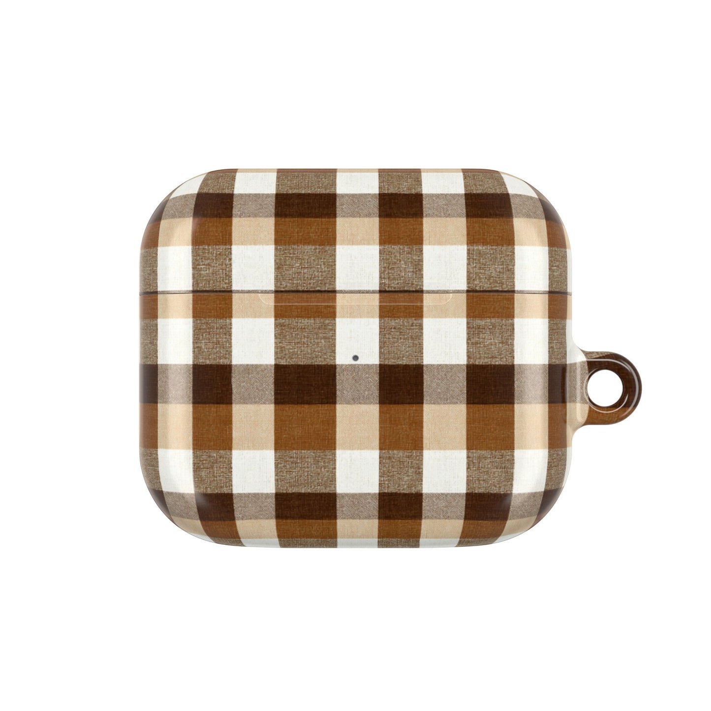 Brown Gingham AirPod Case Cover