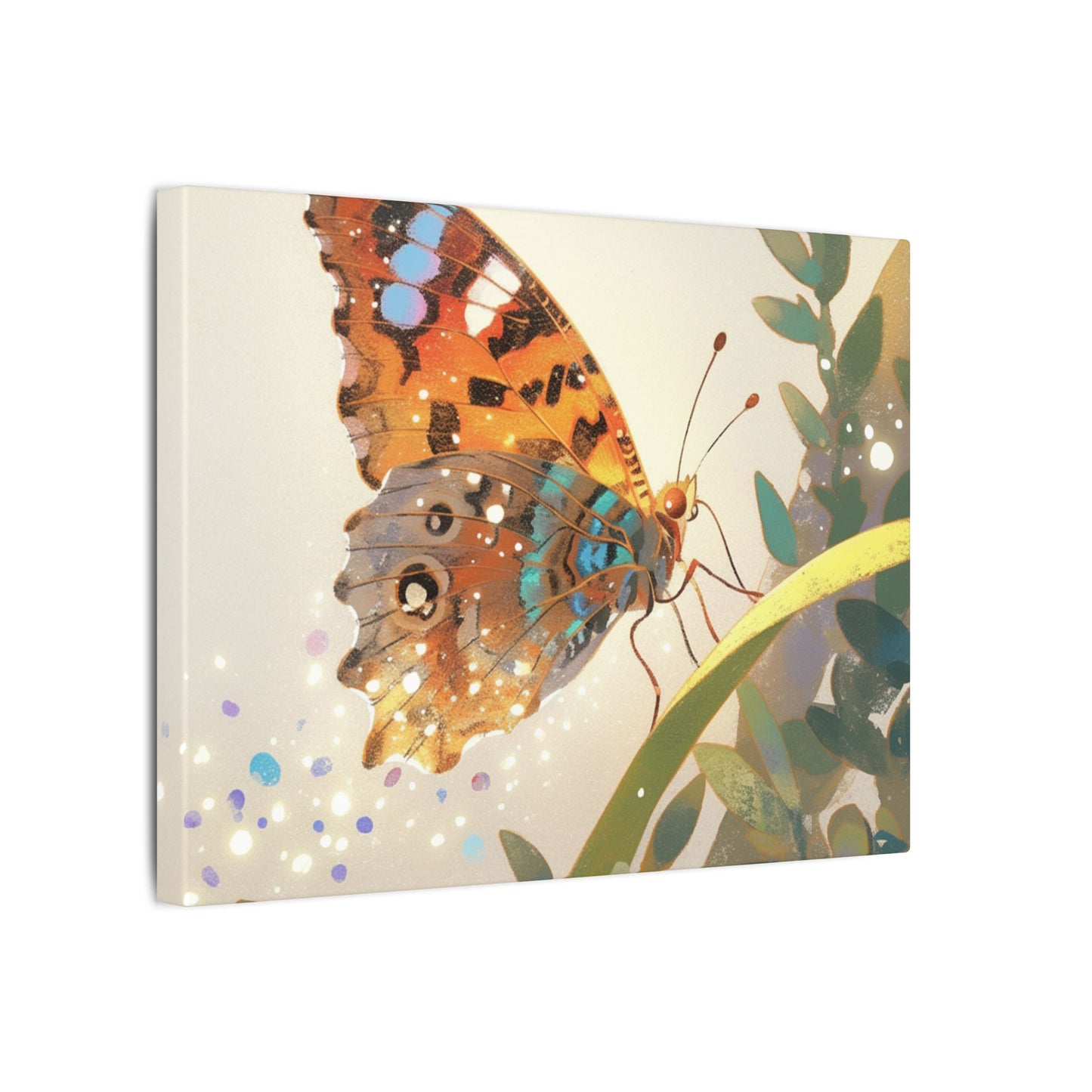 American Lady Butterfly Canvas Art
