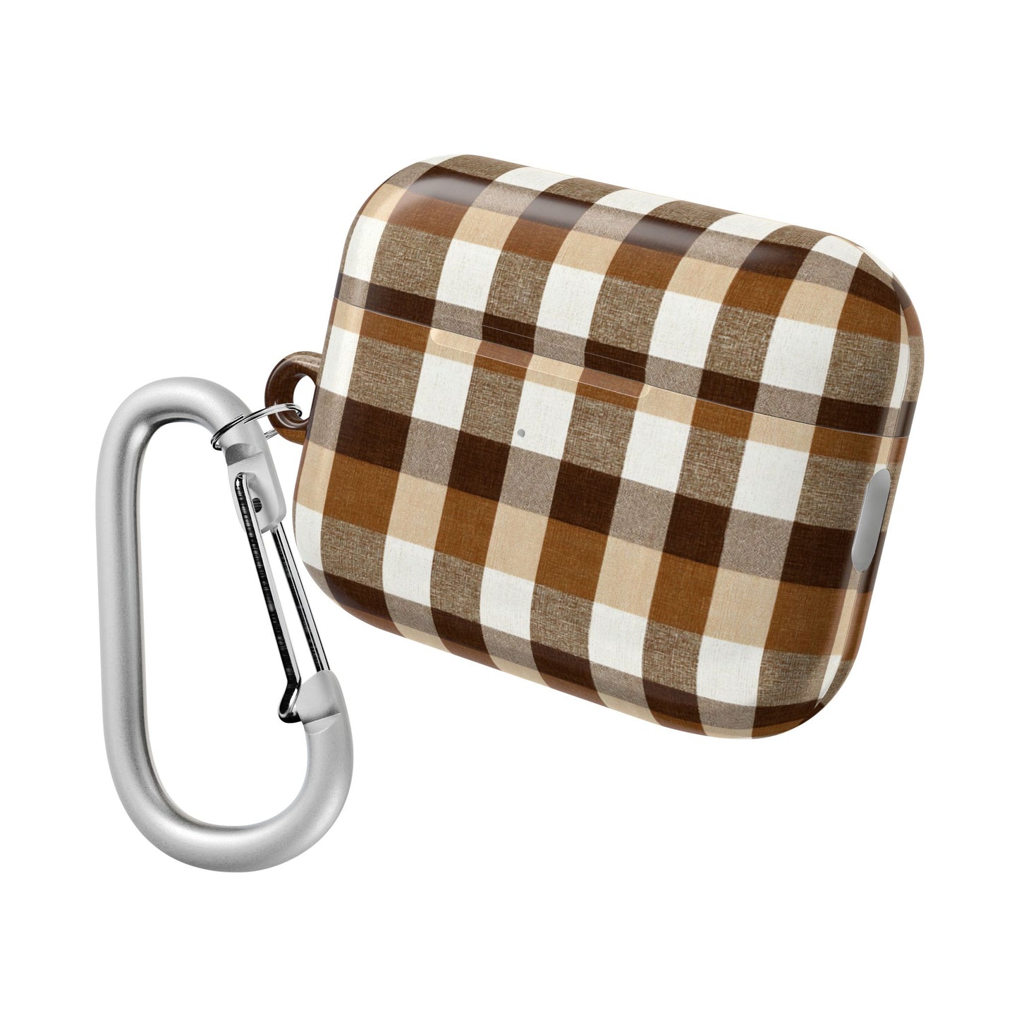 Brown Gingham AirPod Case Cover