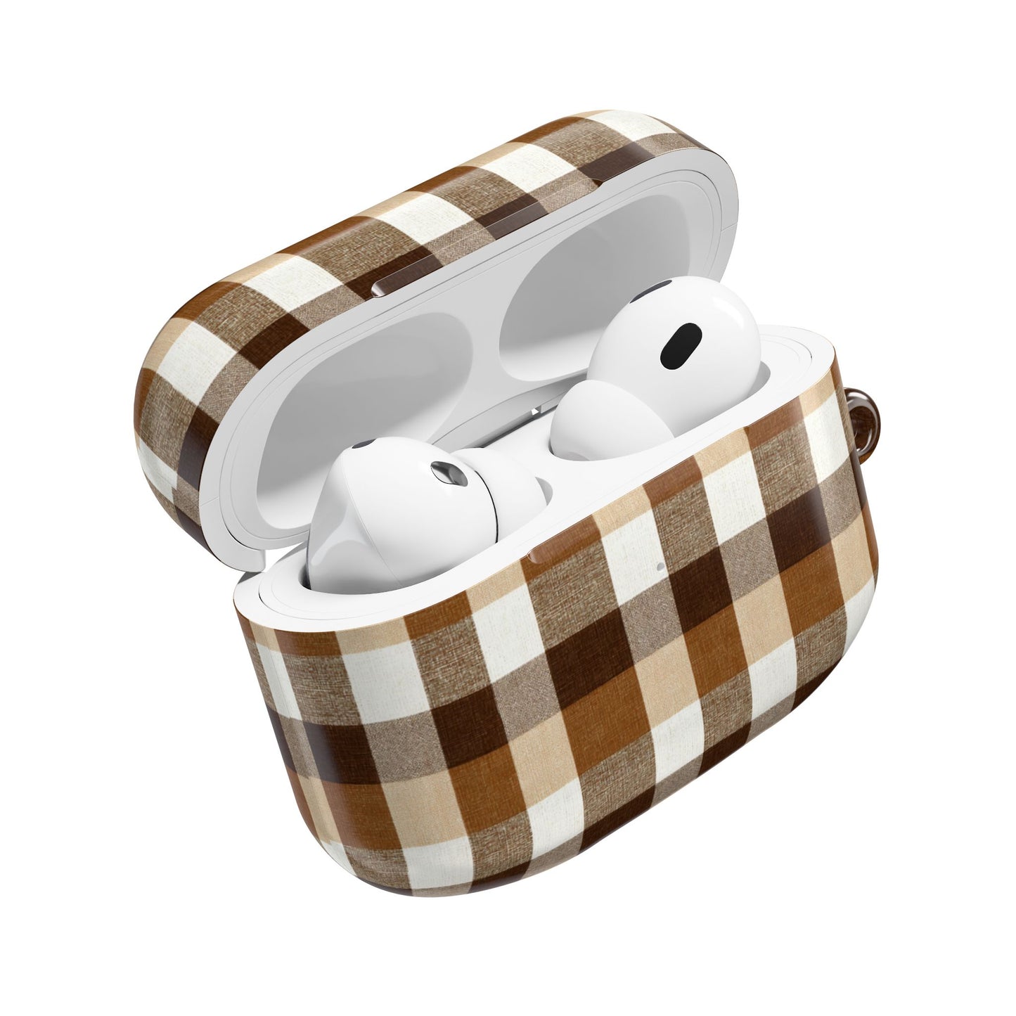 Brown Gingham AirPod Case Cover