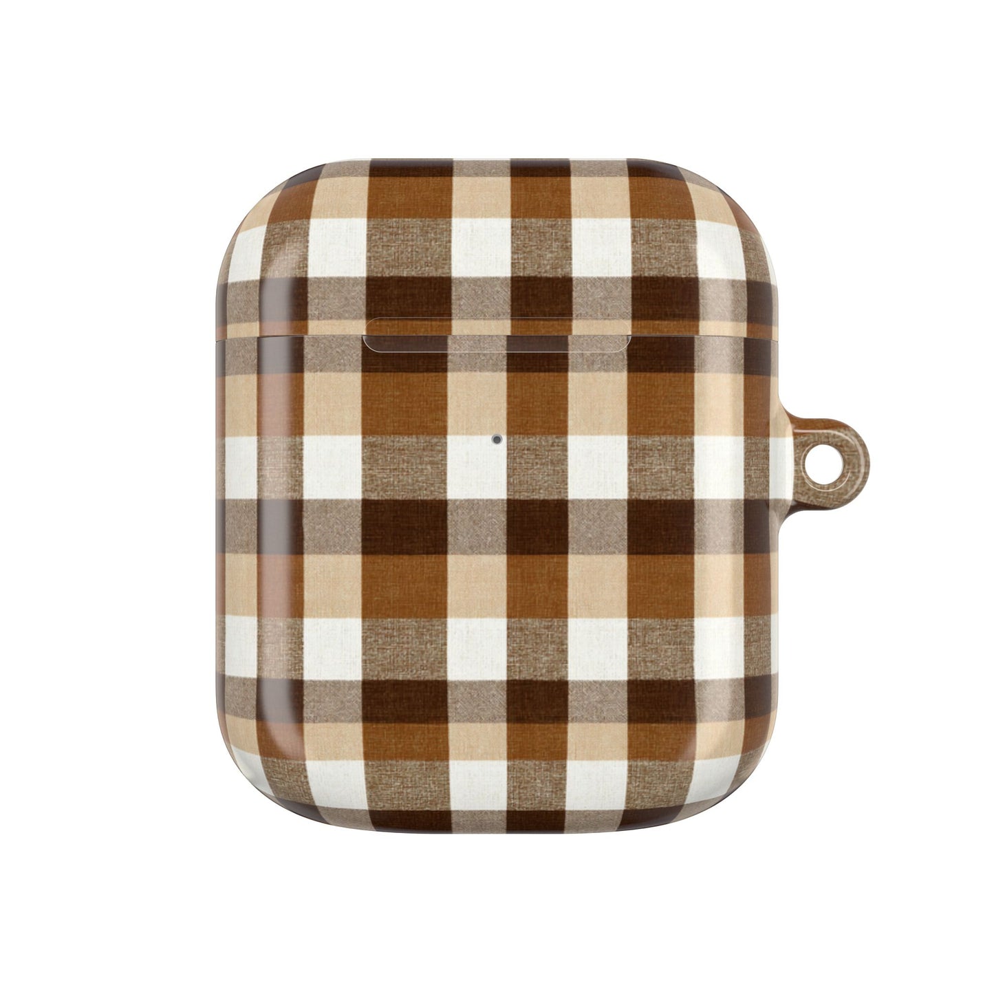 Brown Gingham AirPod Case Cover