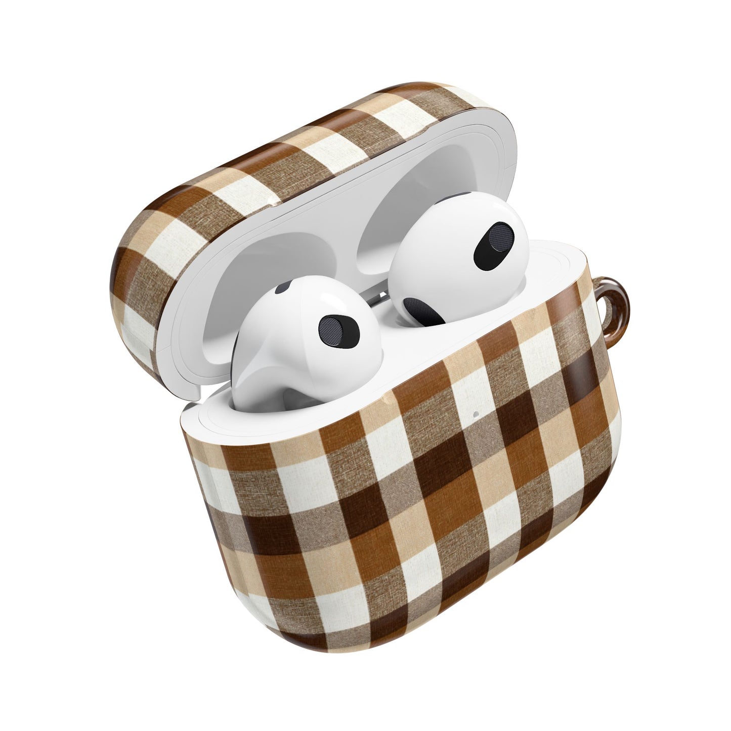 Brown Gingham AirPod Case Cover