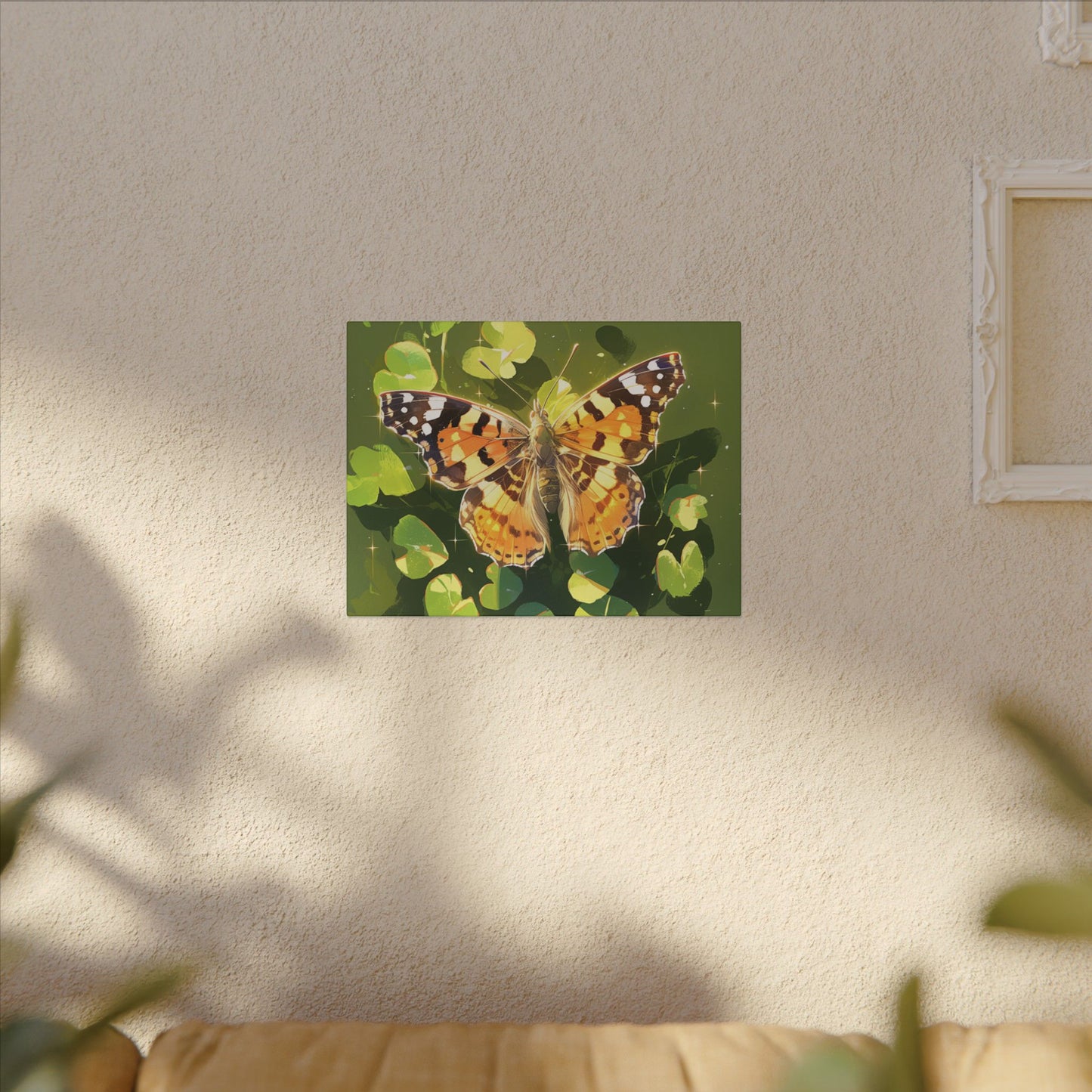 Painted Lady Butterfly Canvas Art