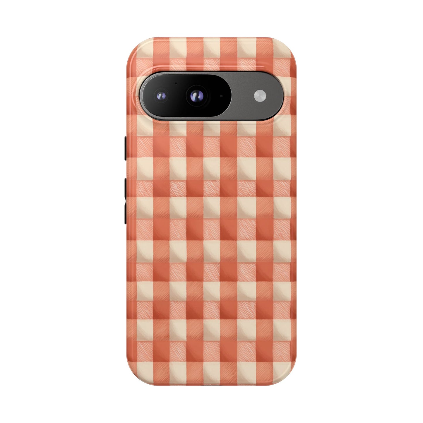 Peach Gingham