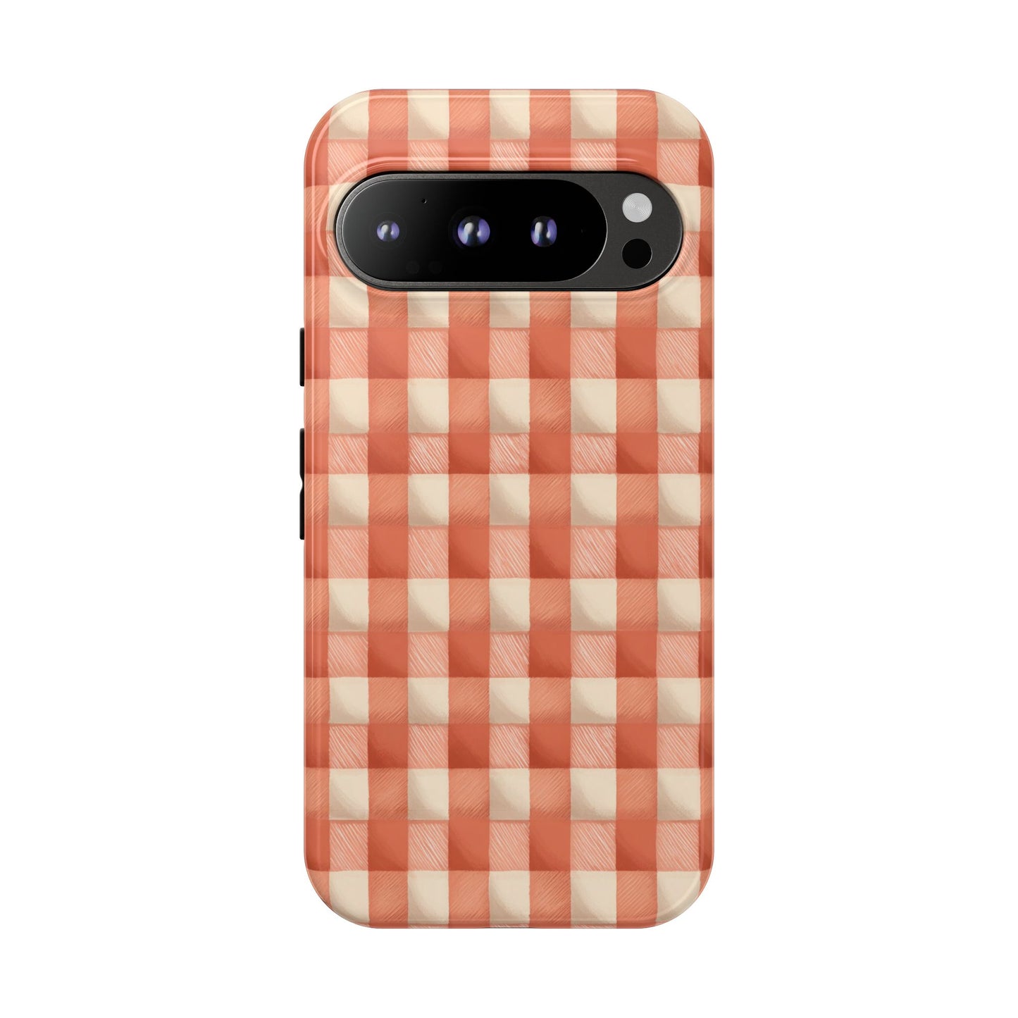 Peach Gingham