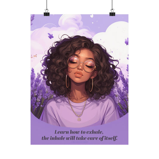 Just Breathe Vertical Poster