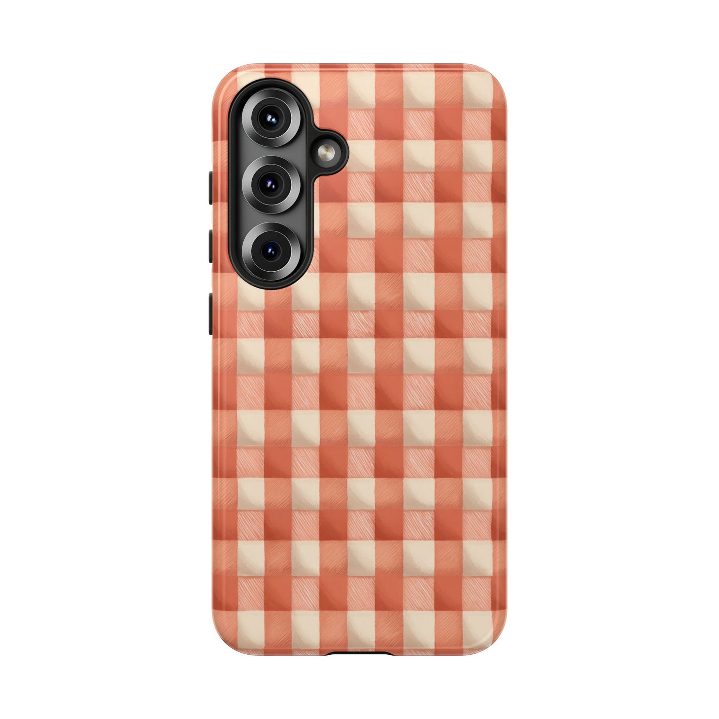 Peach Gingham