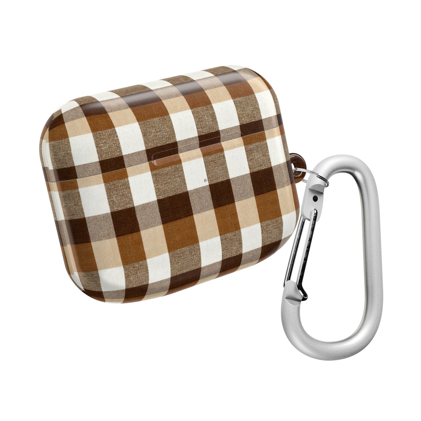 Brown Gingham AirPod Case Cover