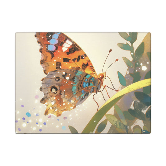 American Lady Butterfly Canvas Art