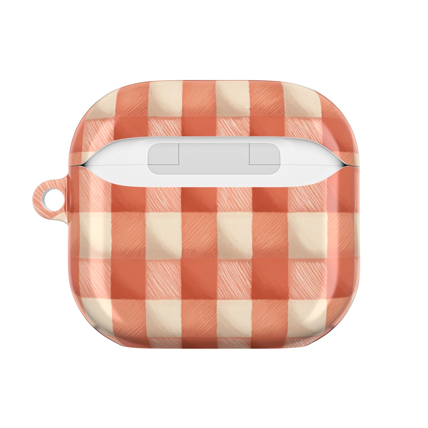 Peach Gingham AirPod Case Cover