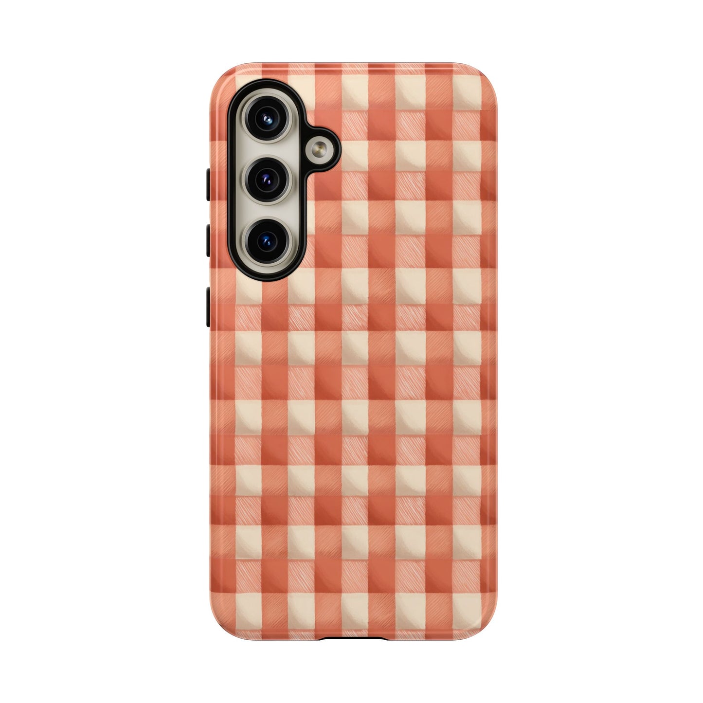 Peach Gingham