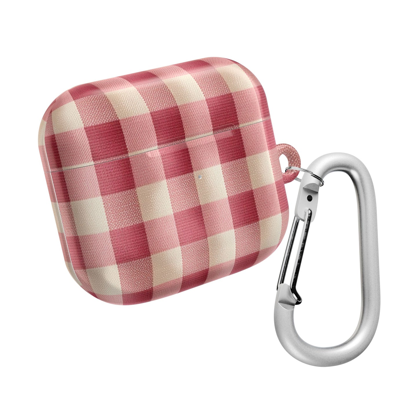 Pink Gingham AirPod Case Cover