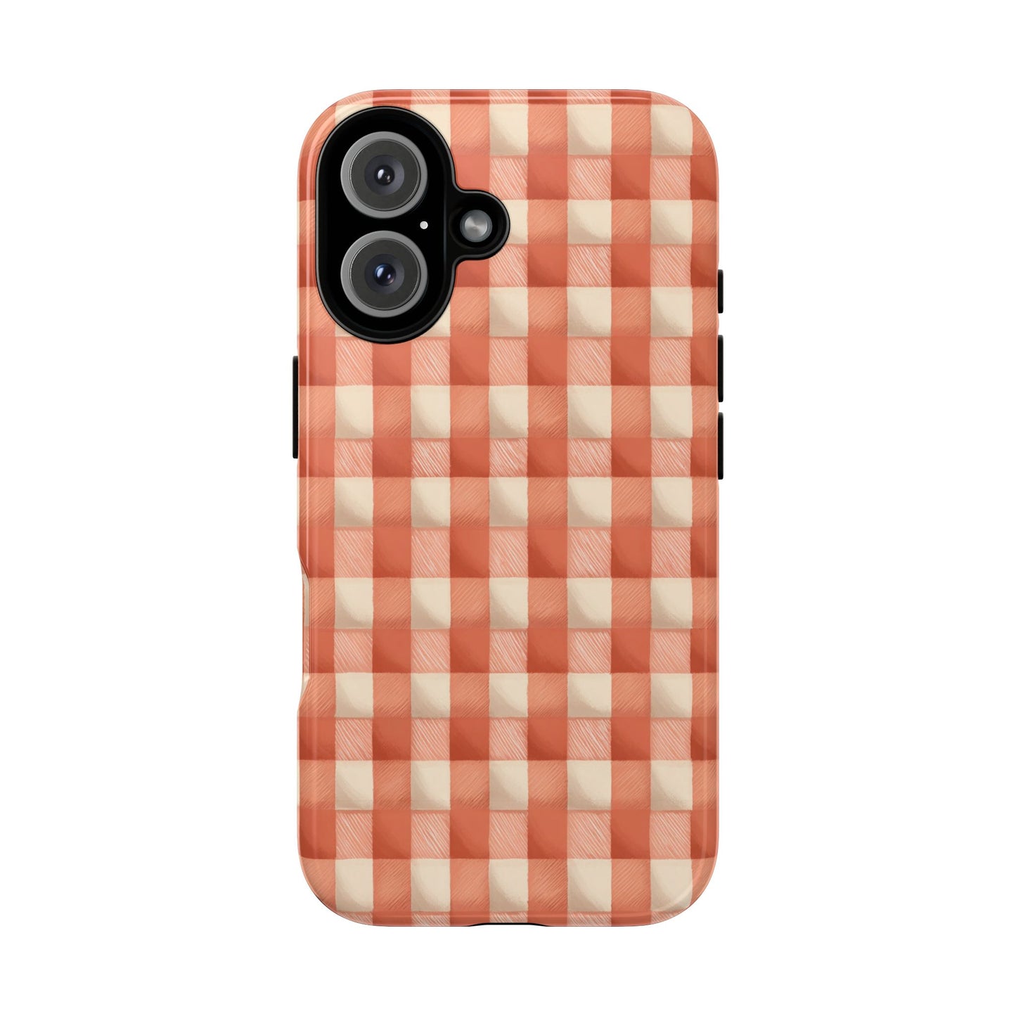 Peach Gingham