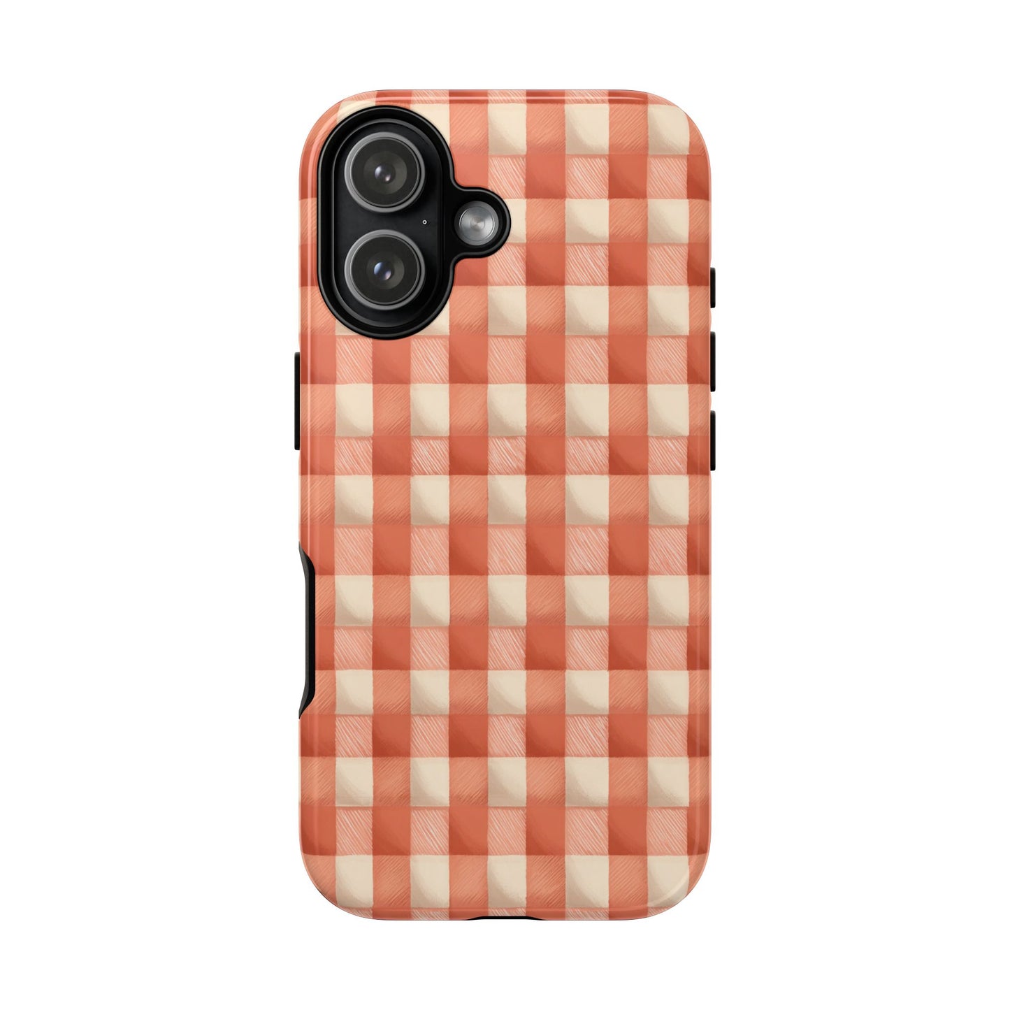 Peach Gingham
