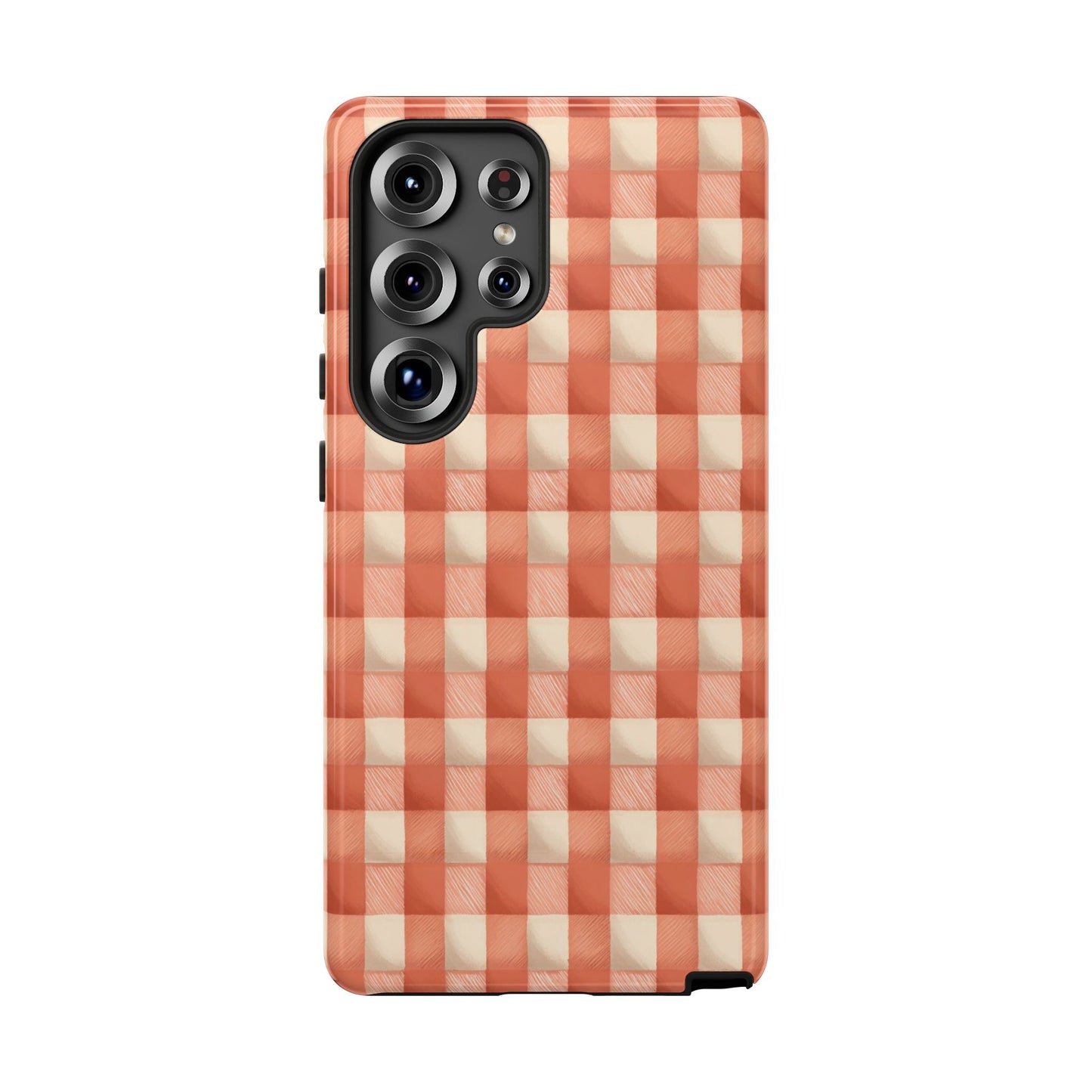 Peach Gingham