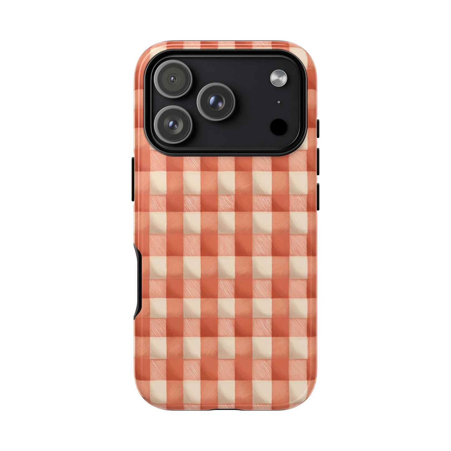 Peach Gingham