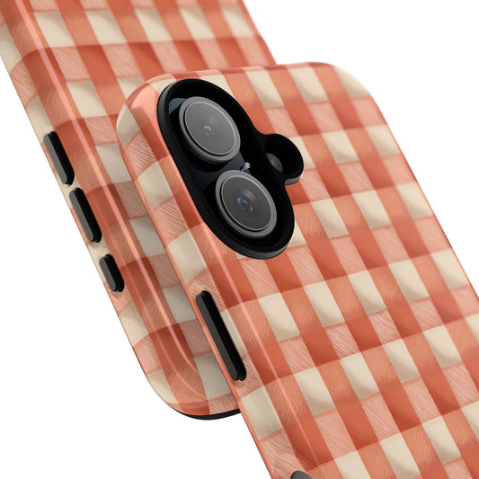 Peach Gingham