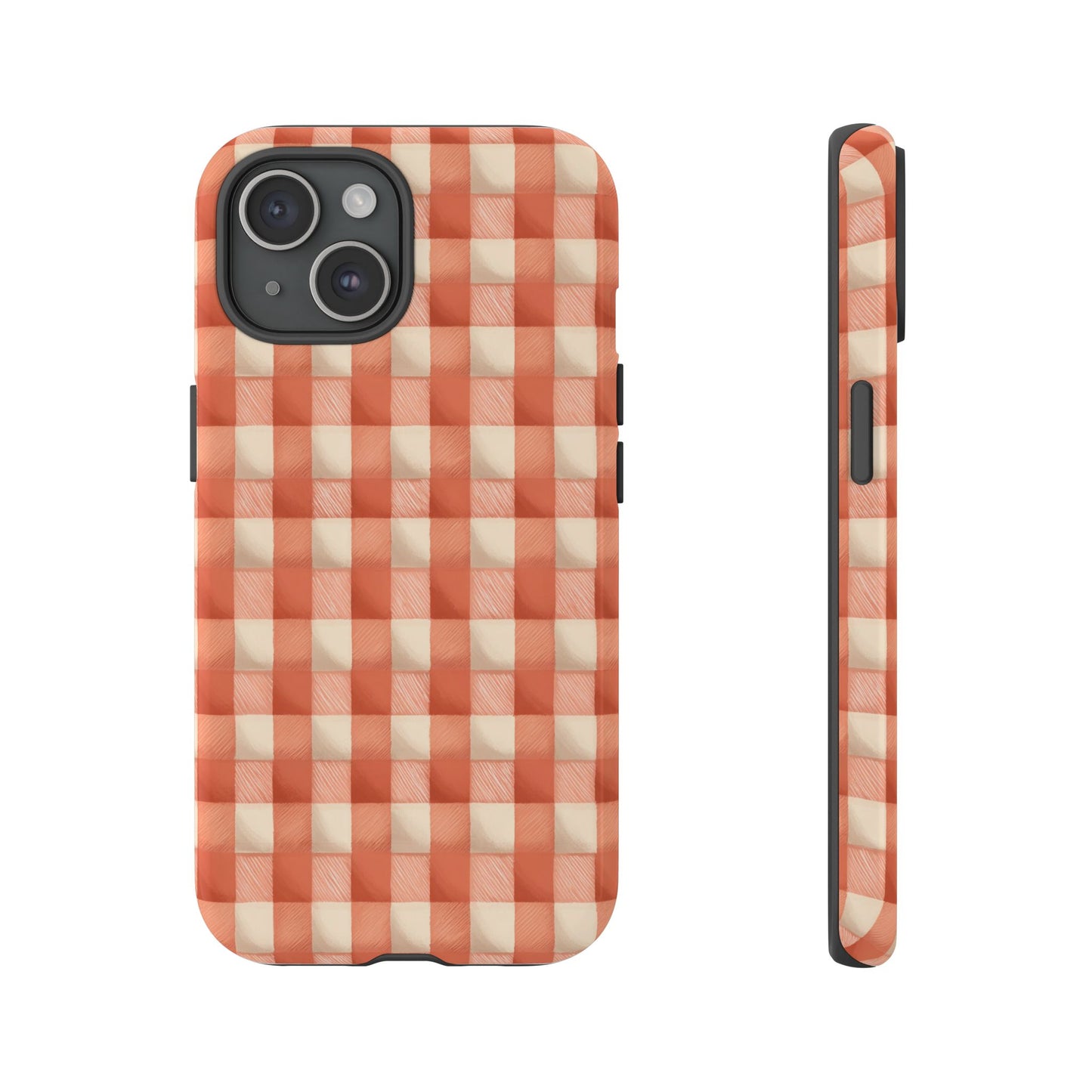 Peach Gingham